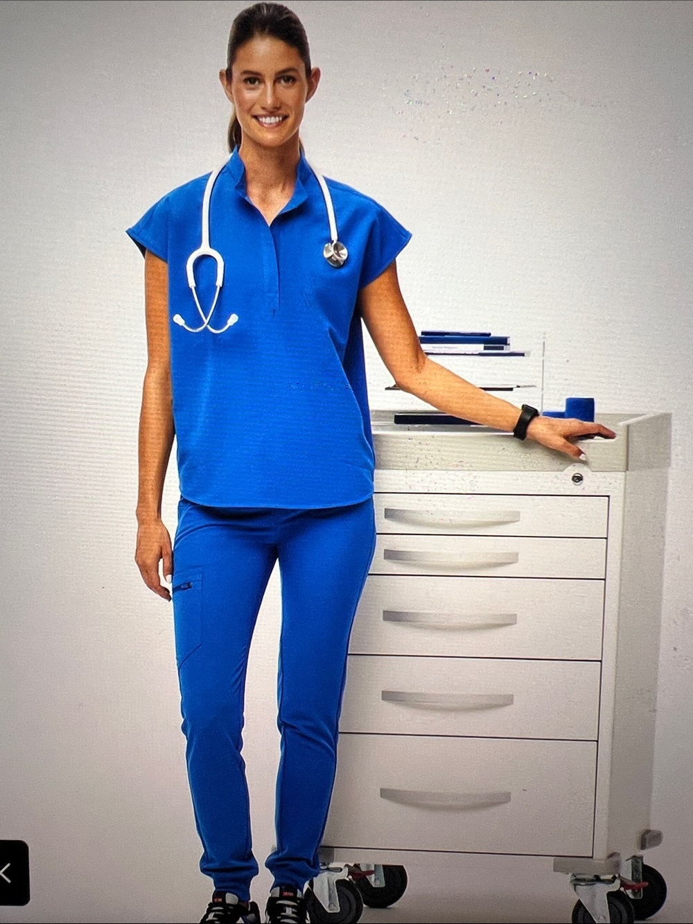 FIGS Scrubs Royal Blue 2 Pc Set